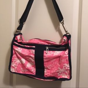 LeSportsac Bag in cute pink tropical print